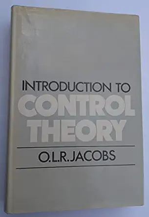 introduction to control theory 1st edition o l r jacobs 0198561083, 978-0198561088