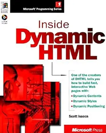 inside dynamic html 1st edition scott isaacs 1572316861, 978-1572316867