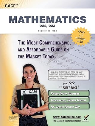 gace mathematics 022 023 teacher certification study guide test prep 1st edition sharon a wynne 1607873524,