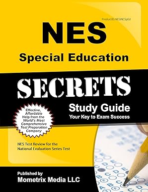 nes special education secrets study guide nes test review for the national evaluation series tests 1st