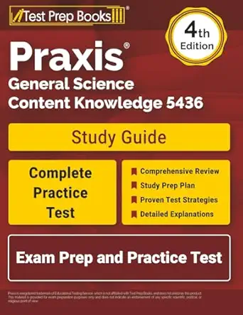 praxis general science content knowledge 5436 study guide exam prep and practice test 1st edition lydia