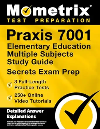 praxis 7001 elementary education multiple subjects study guide full length practice tests online video