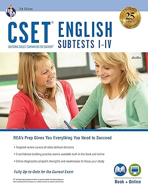 cset english subtests i iv book + online 1st edition john allen 0738612022, 978-0738612027