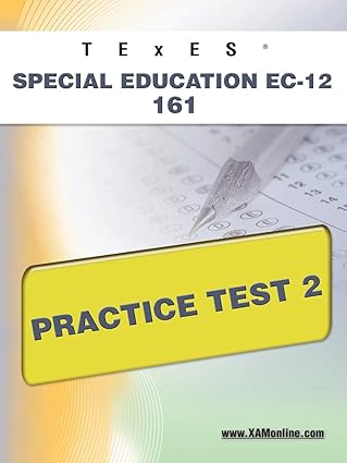 texes special education ec 12 161 practice test 2 1st edition sharon wynne 1607872803, 978-1607872801