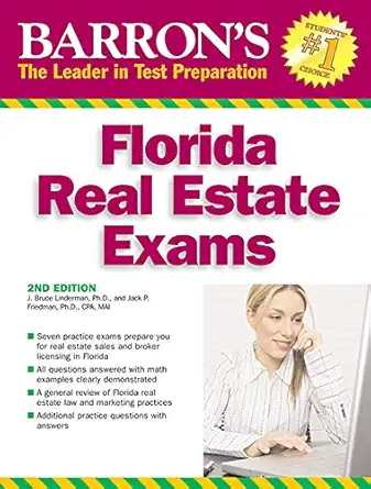 florida real estate exams 1st edition j bruce lindeman ph d ,jack p friedman ph d 0764138162, 978-0764138164