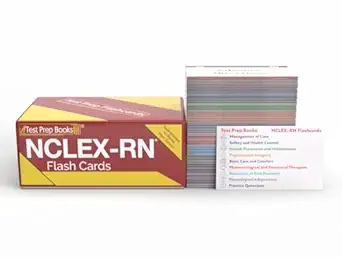 nclex rn examination prep study cards nclex rn review 2025 and 2026 with practice test questions 1st edition