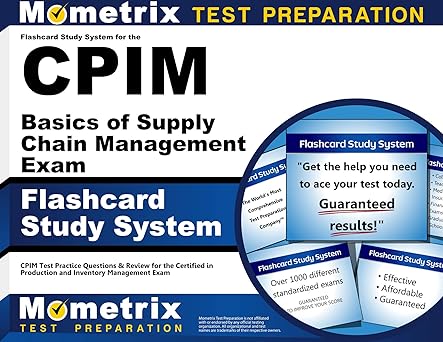 flashcard study system for the cpim basics of supply chain management exam cpim test practice questions and