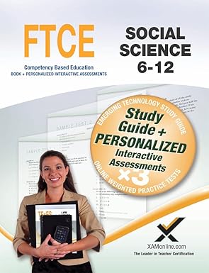 ftce social science 6 12 book and online 1st edition sharon wynne 1607873818, 978-1607873815