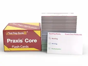 praxis core study cards 2025 2026 test prep and practice test questions for the praxis core academic skills