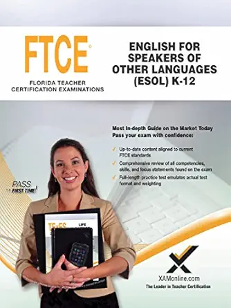 2017 ftce english for speakers of other languages k 12 1st edition sharon a wynne 1607875306, 978-1607875307