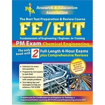 fe/eitpm chemical engineering 1st edition michael riordan p e ,james colaizzi ph d ,vikram tolani m s