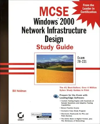 mcse windows 2000 network infrastructure design study guide 1st edition william heldman 0782127592,