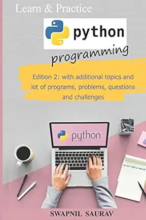learn and practice python   2 1st edition dr swapnil saurav 8194633400, 978-8194633402