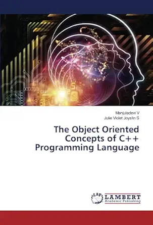 the object oriented concepts of c++ programming language 1st edition manjuladevi v ,julie violet joyslin s