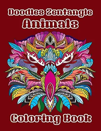 doodles zentangle animals coloring book coloring book of doodles zentangle cute animals 40 special design for