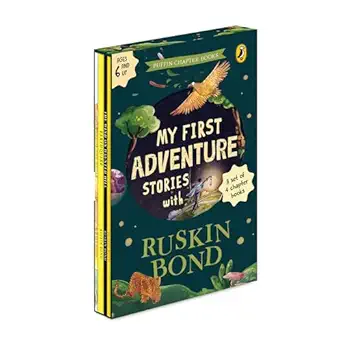 my first adventure stories ruskin bond boxset thrilling illustrated adventure stories of courage curiosity