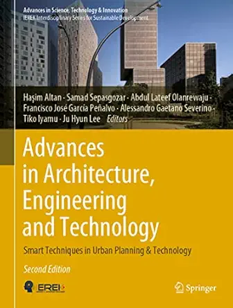 advances in architecture engineering and technology smart techniques in urban planning and technology 1st