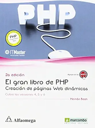 el gran libro de php creacia n de pa ginas web dina micas 1st edition s a marcombo 8426722733, 978-8426722737