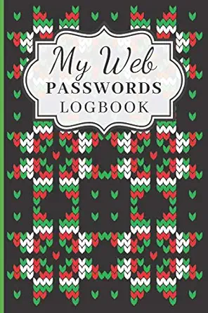 my web passwords logbook a journal and logbook to record your web url addresses usernames and passwords