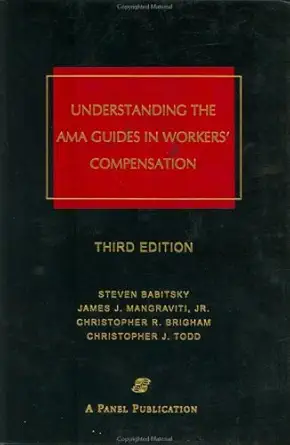 understanding the ama guides in workers compensation 2 volume set 1st edition jr mangraviti, james j ,steven