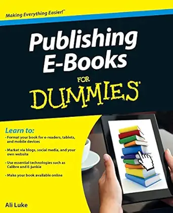 publishing e books for dummies 1st edition ali luke 1118342909, 978-1118342909