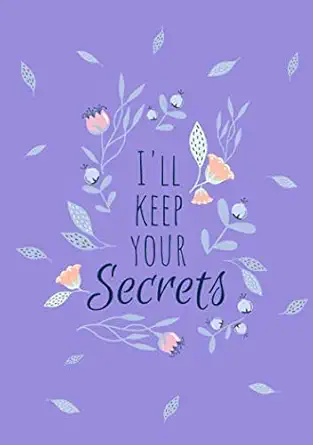 ill keep your secrets a5 internet password logbook large print with tabs floral design purple color 1st