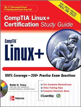 comptia linux+ certification study guide 1st edition robb h tracy 007148874x, 978-0071488747