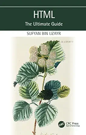 html 1st edition sufyan bin uzayr 1032413255, 978-1032413259