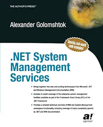 net system management services 1st edition alexander golomshtok 1590590589, 978-1590590584