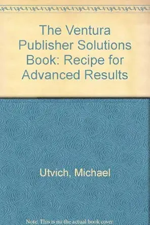 ventura publishers solution bo 1st edition michael utvich 0553345044, 978-0553345049