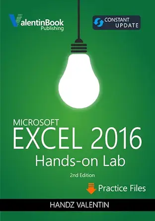 excel 2016 hands on lab 1st edition handz valentin huiza ,denia mcgrew 1547582502, 978-1547582501