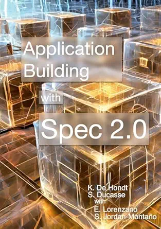 building application with spec 2 0 1st edition koen de hondt ,sta c phane ducasse 2322478717, 978-2322478712