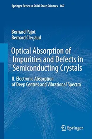 optical absorption of impurities and defects in semiconducting crystals electronic absorption of deep centres