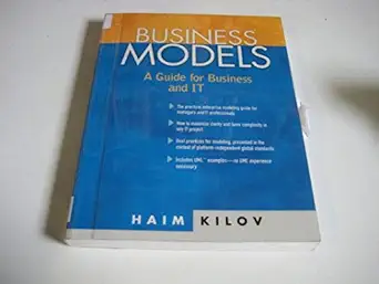 business models a guide for business and it 1st edition haim kilov 0130621358, 978-0130621351