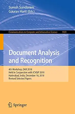document analysis and recognition 4th workshop dar 2018 held in conjunction with icvgip 2018 hyderabad india