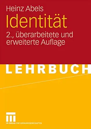 identita t 1st edition heinz abels 3531161199, 978-3531161198