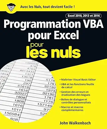 programmation vba pour excel 2010 et 2013 pour les nuls 1st edition john walkenbach 2412025738, 978-2412025734