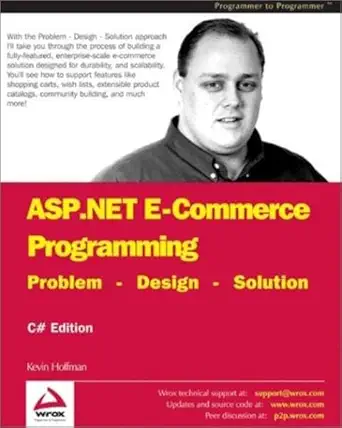 asp net e commerce programming problem design solution 1st edition kevin hoffman 1861008031, 978-1861008039