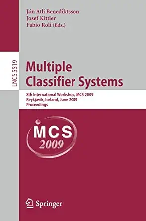multiple classifier systems 8th international workshop mcs 2009 reykjavik iceland june 10 12 2009 proceedings