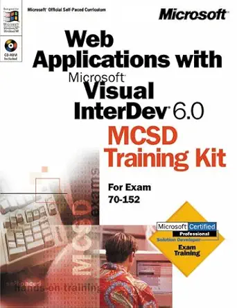 web applications with microsoft visual interdev 6 0 mcsd training kit 1st edition microsoft corporation