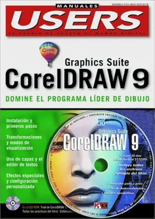 corel draw 9 graphic suite manual de uso con cd rom manuales users en espanol / spanish 1st edition martin