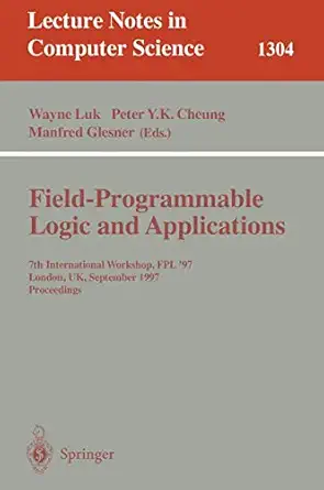 field programmable logic and applications 7th international workshop fpl 97 london uk september 1 3 1997