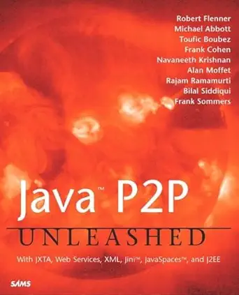 java p2p unleashed 1st edition robert flenner 0672323990, 978-0672323997