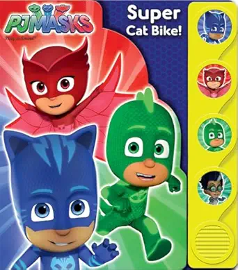 pj masks super cat bike sound book play a sound pi kids 1st edition adapted by erin rose wage ,editors of