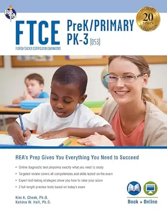ftce prekindergarten/primary pk 3 book + online 1st edition dr katrina willard hall ph d ,dr kim a cheek ph d
