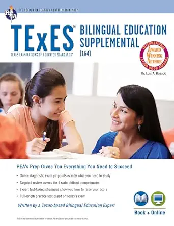 texes bilingual education supplemental book + online 1st edition dr luis a rosado ed d 0738612294,