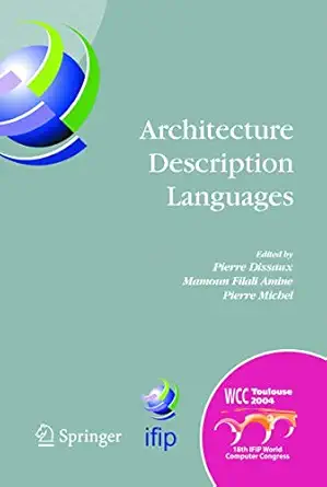 architecture description languages ifip tc 2 workshop on architecture description languages world computer
