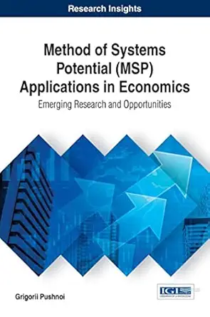 method of systems potential applications in economics emerging research and opportunities 1st edition