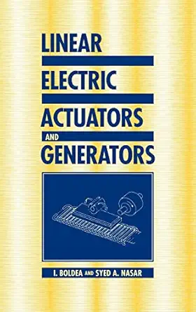 linear electric actuators and generators 1st edition i boldea ,syed a nasar 0521480175, 978-0521480178