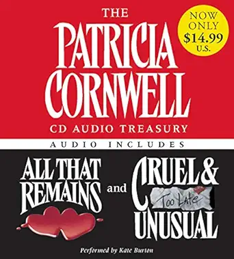 the patricia cornwell cd audio treasury low price contains all that remains and cruel and unusual 1st edition